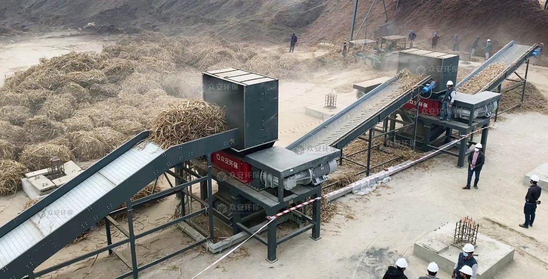南亞生物質替代燃料發電廠兩級破碎現場.jpg